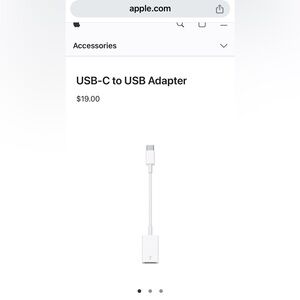 NIB Apple USB-C to USB Adapter NIB